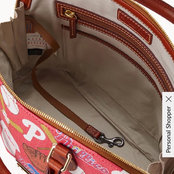 Dooney & Bourke Phillies Red Satchel - Picture 3 of 5